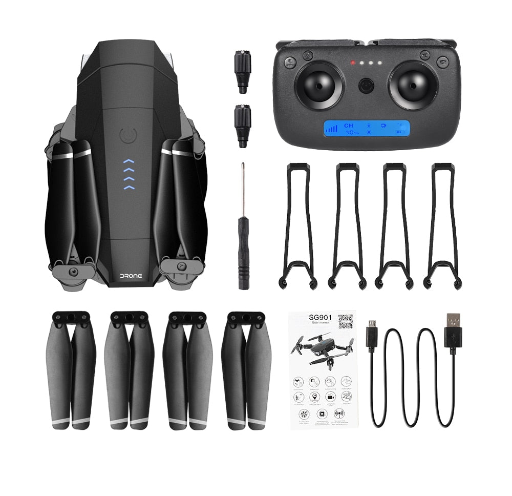 Foldable RC Drone with HD Camera – Compact Quadcopter for Aerial Photography & Stunts