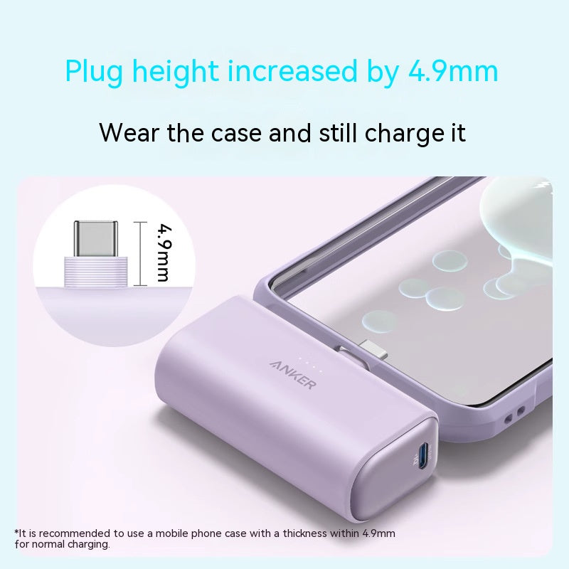 Capsule Mini Power Bank – Ultra-Compact Portable Mobile Charger for On-the-Go Power