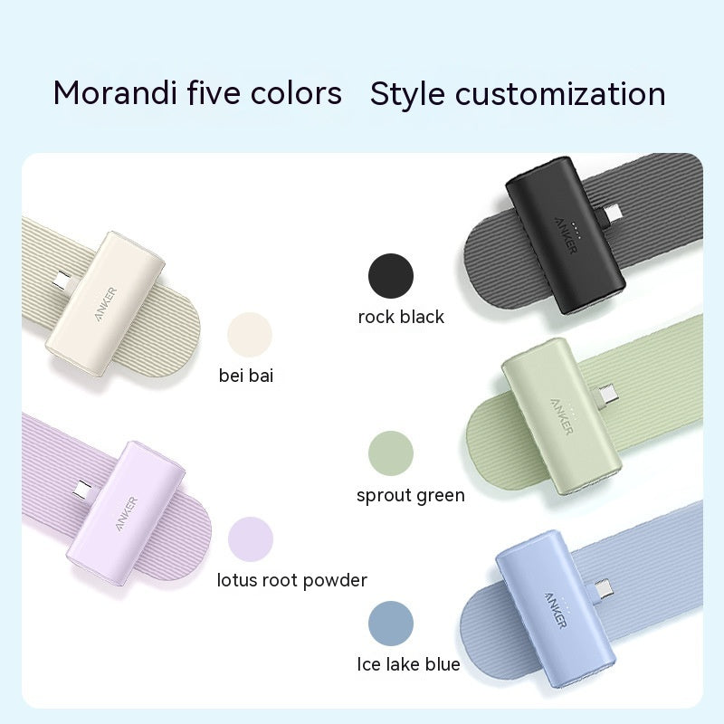 Capsule Mini Power Bank – Ultra-Compact Portable Mobile Charger for On-the-Go Power
