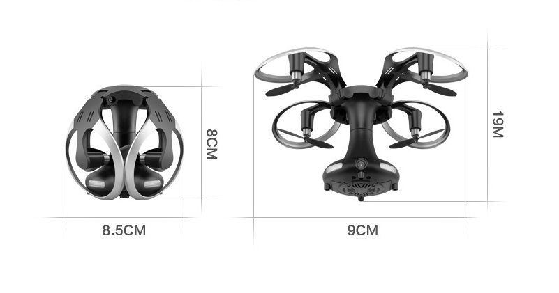 Mini Folding Quadcopter Drone – Pocket-Sized RC Drone with HD Camera & One-Key Controls