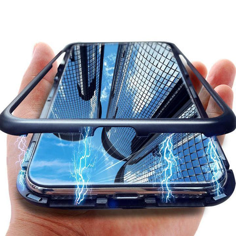 Anti-Peep Magnetic Privacy Phone Case – 360° Magnetic Glass Protective Shell