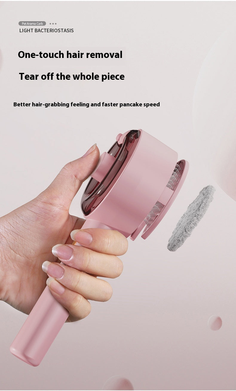 Self-Cleaning Pet Hair Remover Brush – Grooming Tool for Dogs & Cats