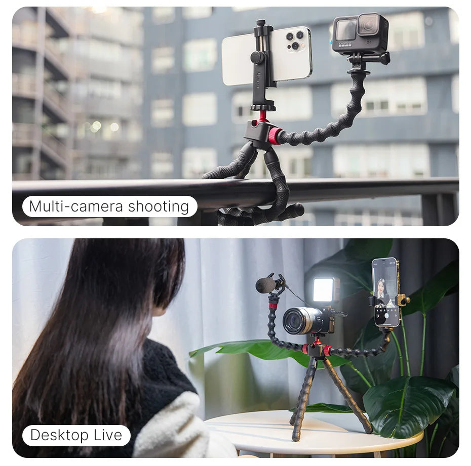 Flexible Octopus Camera Tripod – Universal Bendable Stand for Phones, Cameras & Action Cams