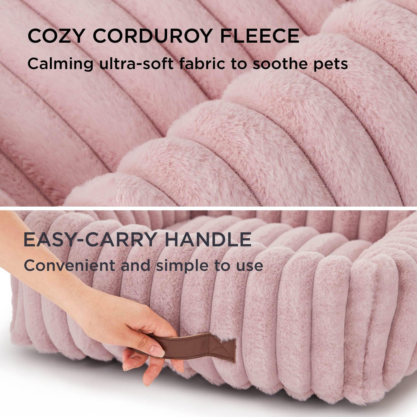Winter Plush Pet Bed – Warm Cat & Small Dog Cushion for Cozy Sleep