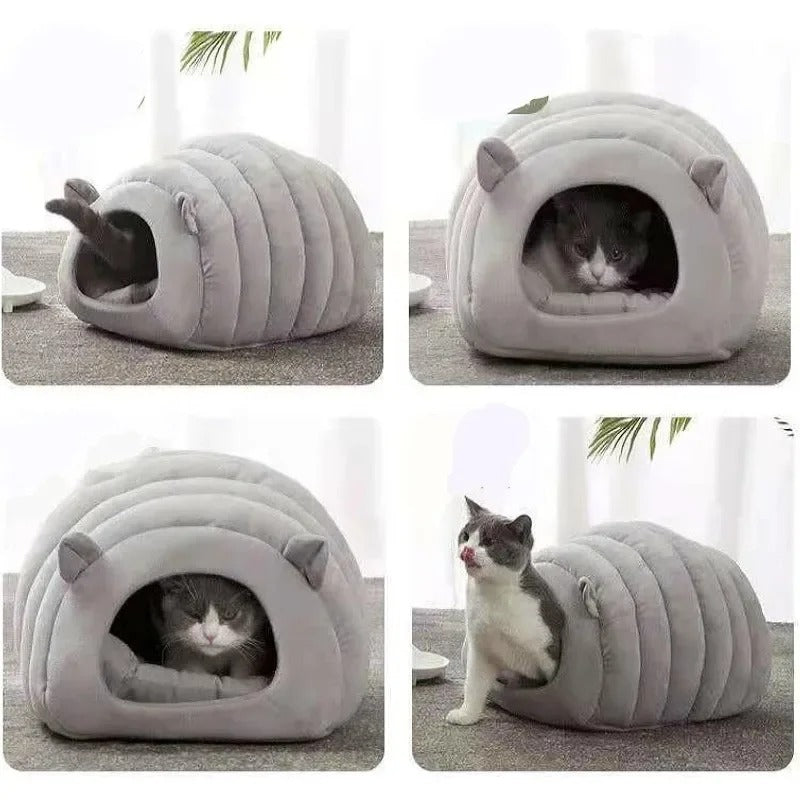Cozy Pet Bed Basket – Soft Cushion House for Cats, Kittens & Small Dogs