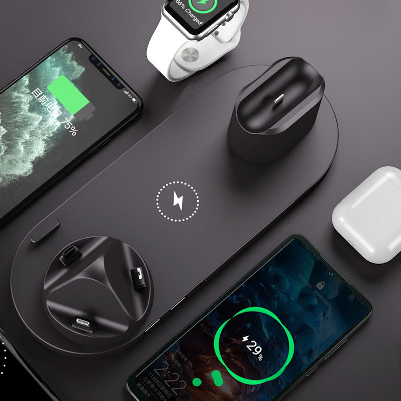 6-in-1 Wireless Charging Station – Fast Charging Pad for iPhone, Apple Watch & Accessories