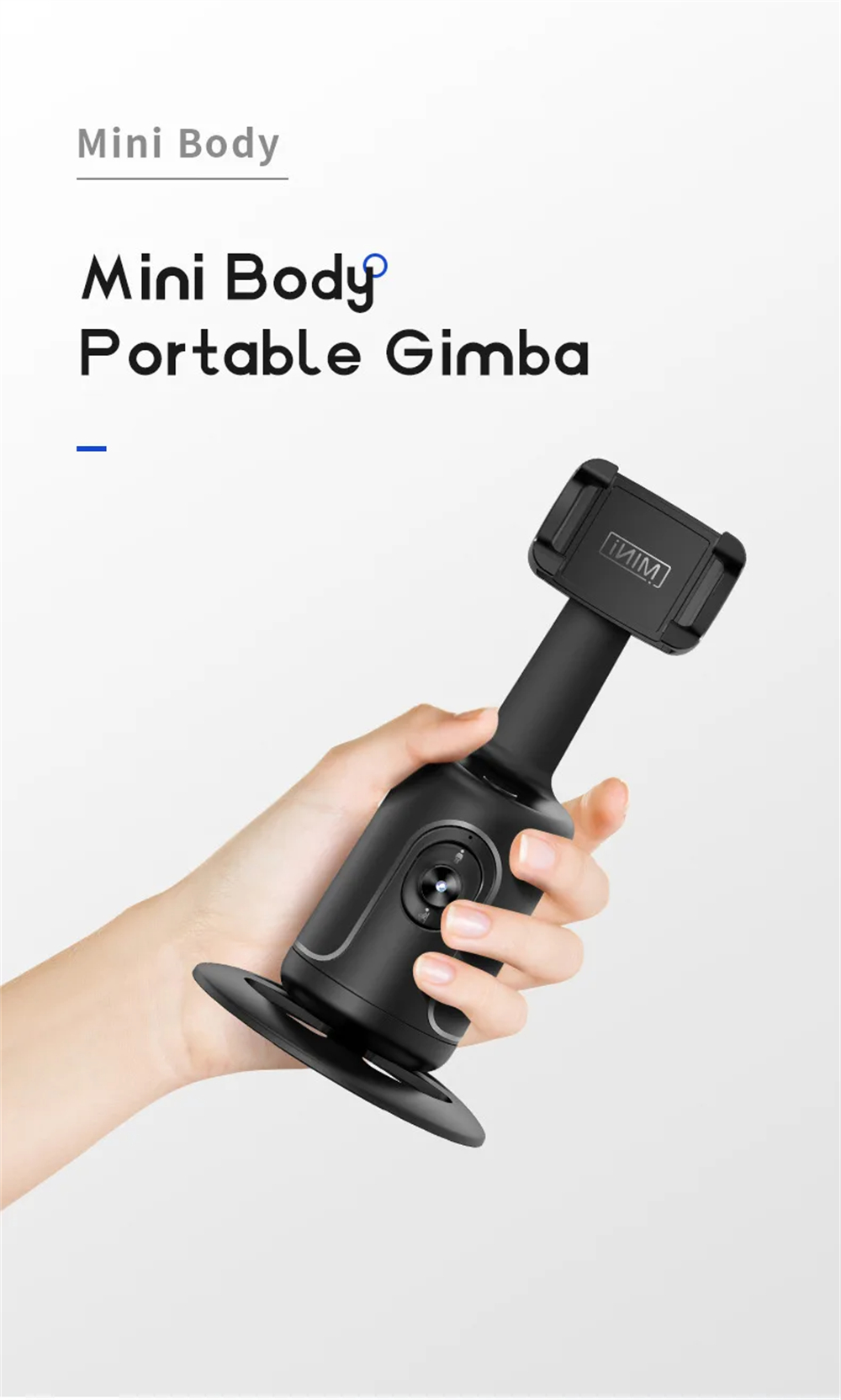 360° AI Auto Face Tracking Gimbal – Smart Phone Stabilizer for Vlogging, Video & Live Streaming