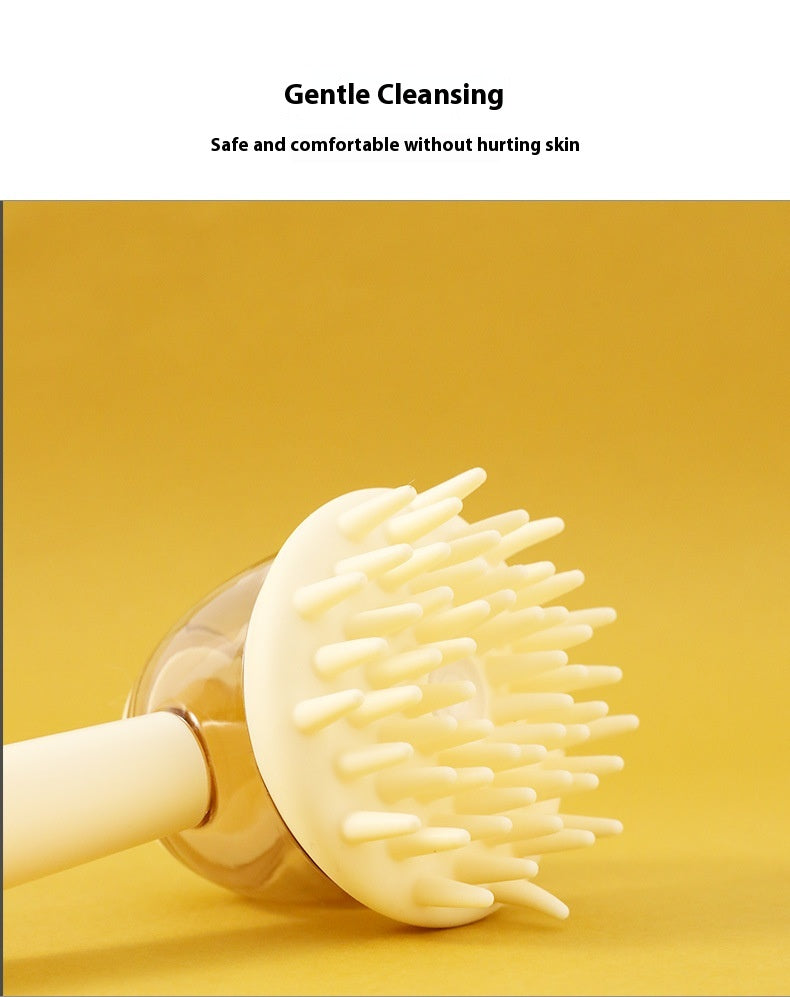 Silicone Pet Massage & Bath Brush – Gentle Grooming Tool for Cats & Dogs