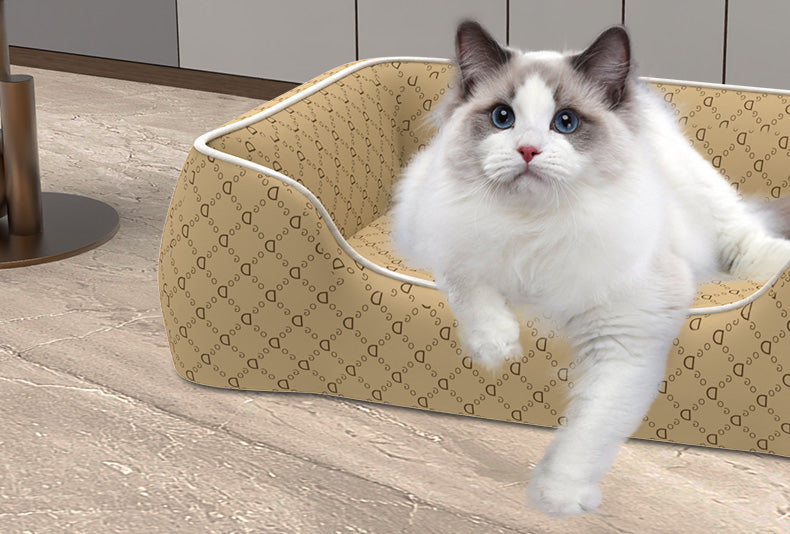 Waterproof Pet Bed – Bite-Resistant, Scratch-Proof, All-Season Kennel for Small Dogs