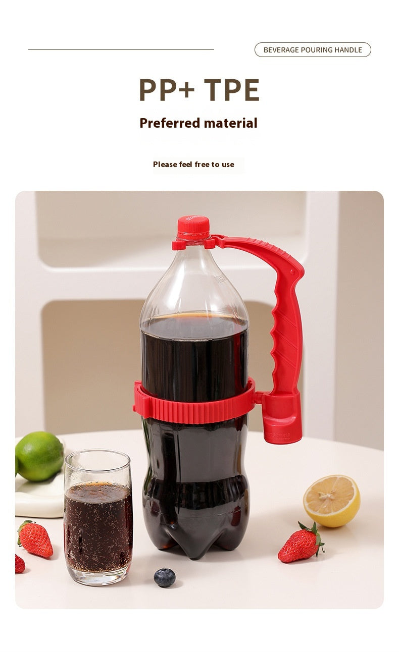 Beverage Bottle Handle Holder – Adjustable Pouring Organizer