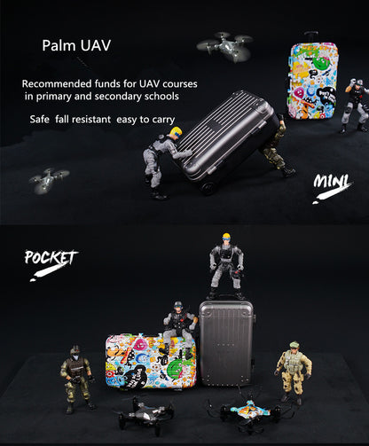 Mini Folding Drone with Luggage-Style Storage Box – 4-Axis RC Drone Toy with Aerial Photography for Kids