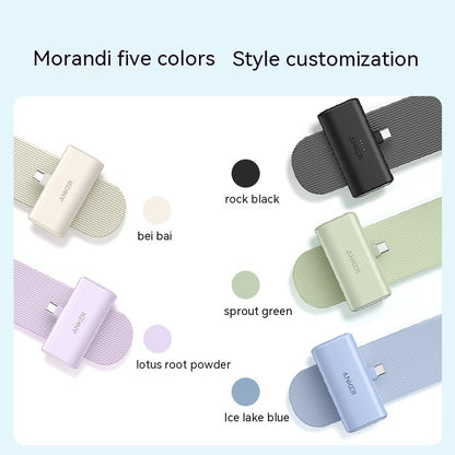 Capsule Mini Power Bank – Ultra-Compact Portable Mobile Charger for On-the-Go Power