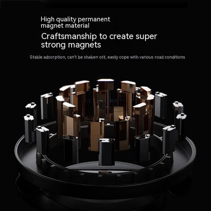 Magnetic Foldable Car Phone Mount – All-Metal Dashboard Holder with Ultra-Strong Magnet