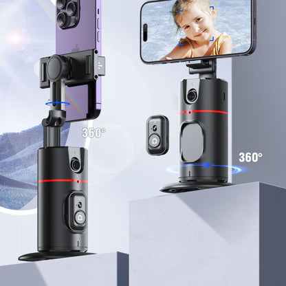 360° AI Face Tracking Phone Holder – Intelligent Auto-Tracking Stabilizer for Vlogs, Lives & Video Calls