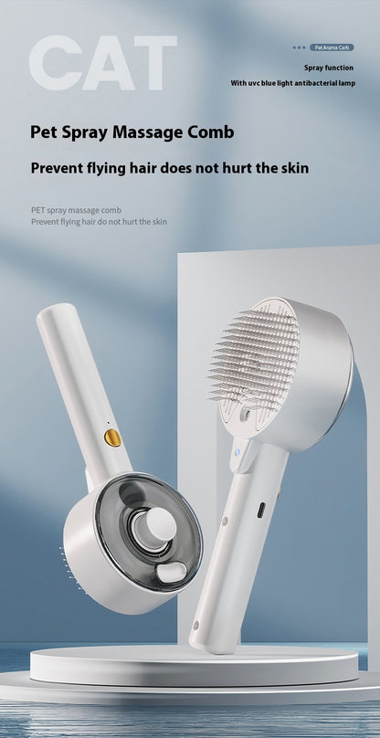 Self-Cleaning Pet Hair Remover Brush – Grooming Tool for Dogs & Cats