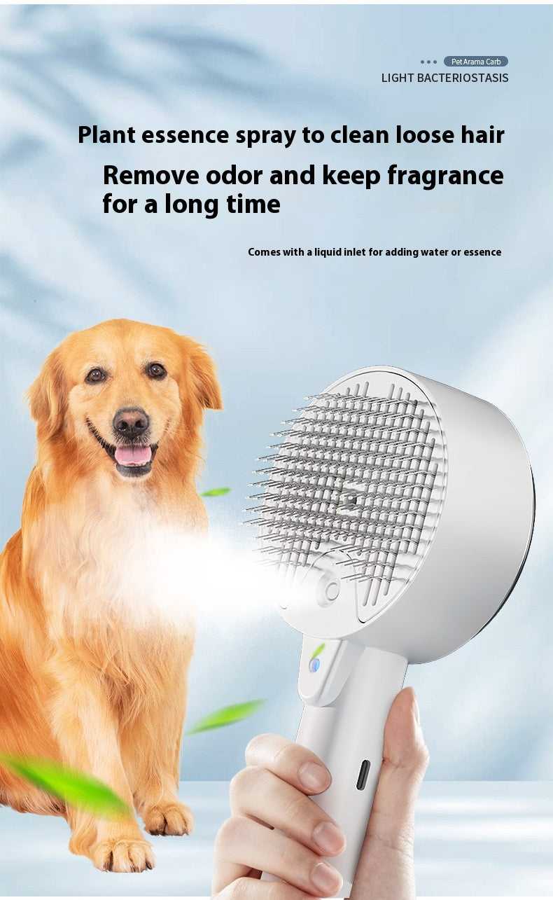 Self-Cleaning Pet Hair Remover Brush – Grooming Tool for Dogs & Cats