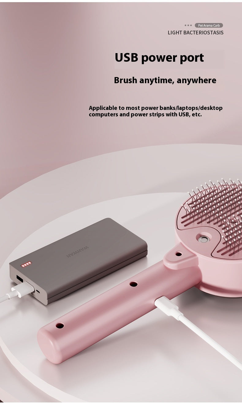Self-Cleaning Pet Hair Remover Brush – Grooming Tool for Dogs & Cats
