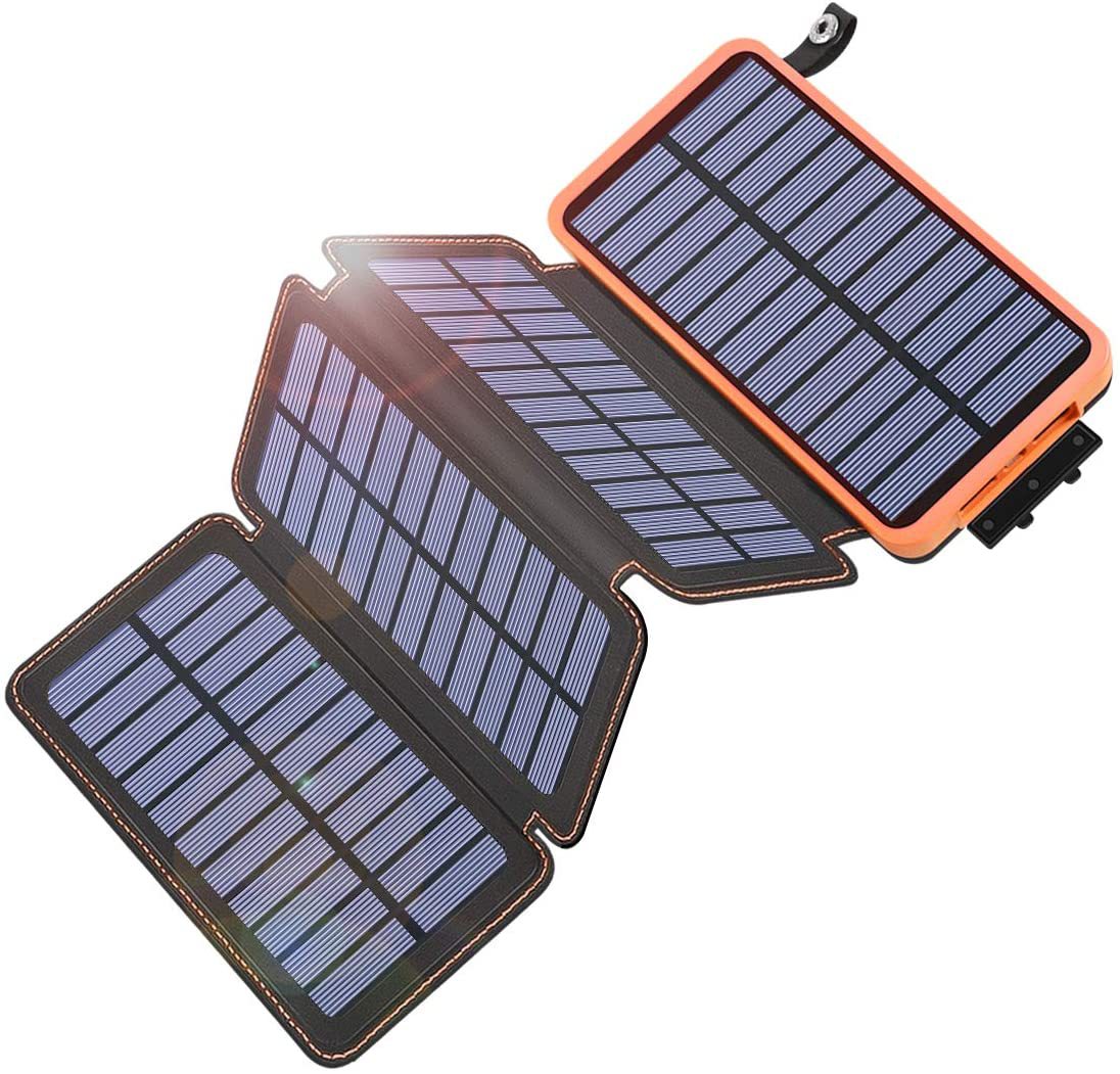 Outdoor Rainproof Solar Phone Charger – Portable Waterproof Power Bank for Travel & Camping