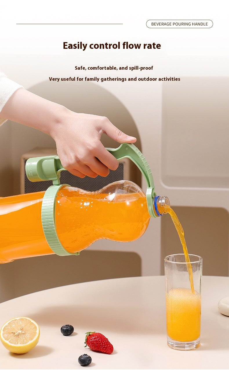 Beverage Bottle Handle Holder – Adjustable Pouring Organizer