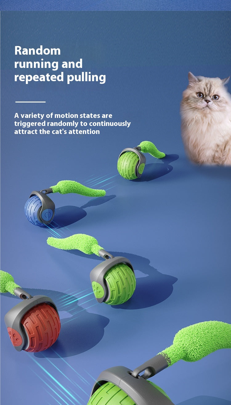 Smart Electric Rolling Ball for Cats – USB Rechargeable Interactive Teaser Toy