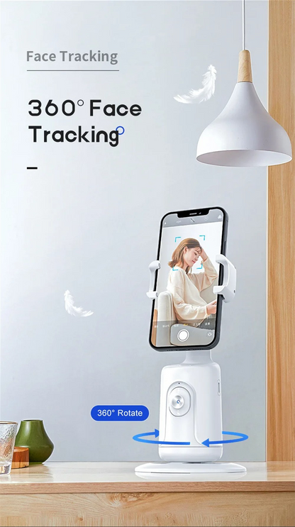 360° AI Auto Face Tracking Gimbal – Smart Phone Stabilizer for Vlogging, Video & Live Streaming