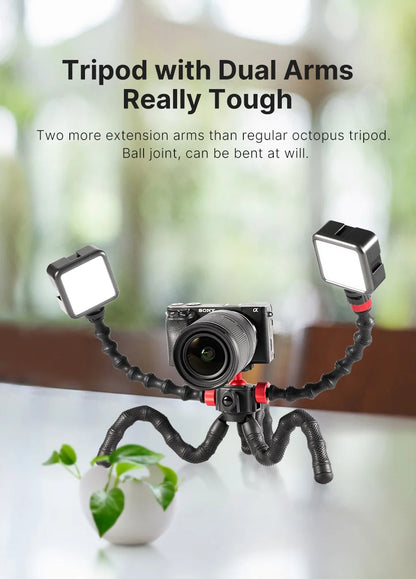 Flexible Octopus Camera Tripod – Universal Bendable Stand for Phones, Cameras & Action Cams