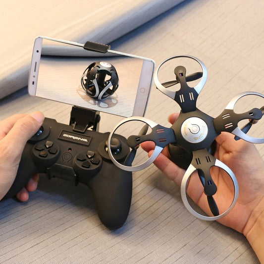 Mini Folding Quadcopter Drone – Pocket-Sized RC Drone with HD Camera & One-Key Controls