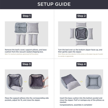 Winter Plush Pet Bed – Warm Cat & Small Dog Cushion for Cozy Sleep