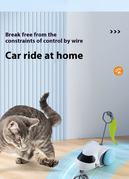 Smart Gravity Sensor Cat Toy Car – Electric Self-Running Chase Toy for Indoor Cats