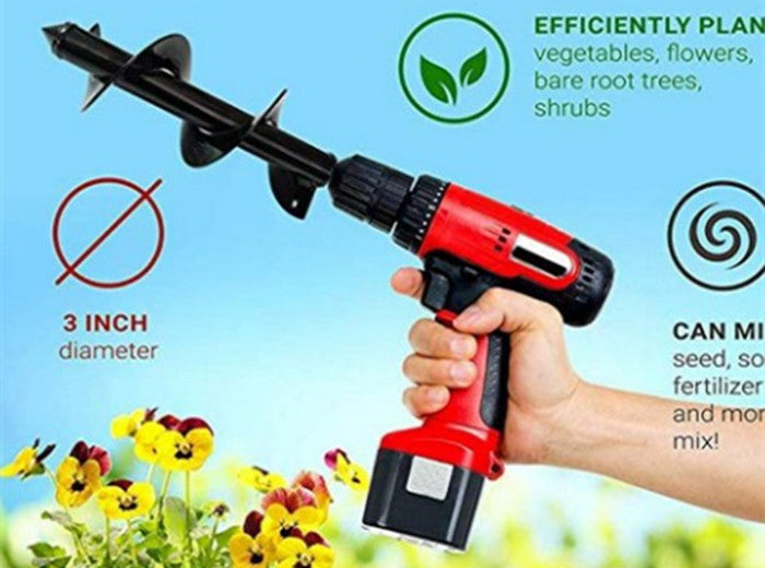 Effortless Planting & Digging: Universal Garden Auger Drill Bit