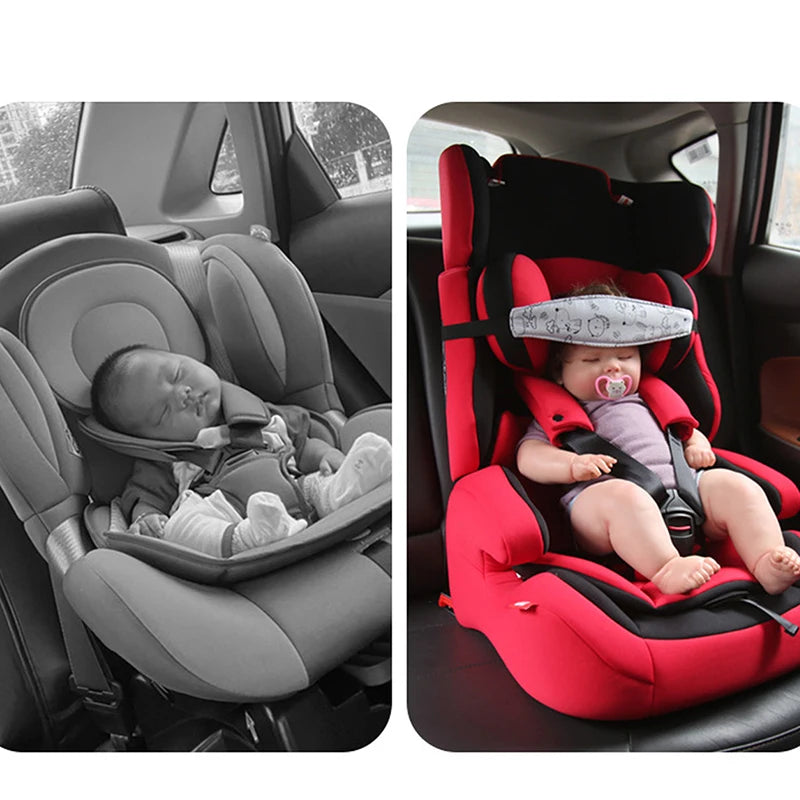 Baby Car Seat Head Support Strap – Adjustable Sleep Positioner for Infants &amp; Kids