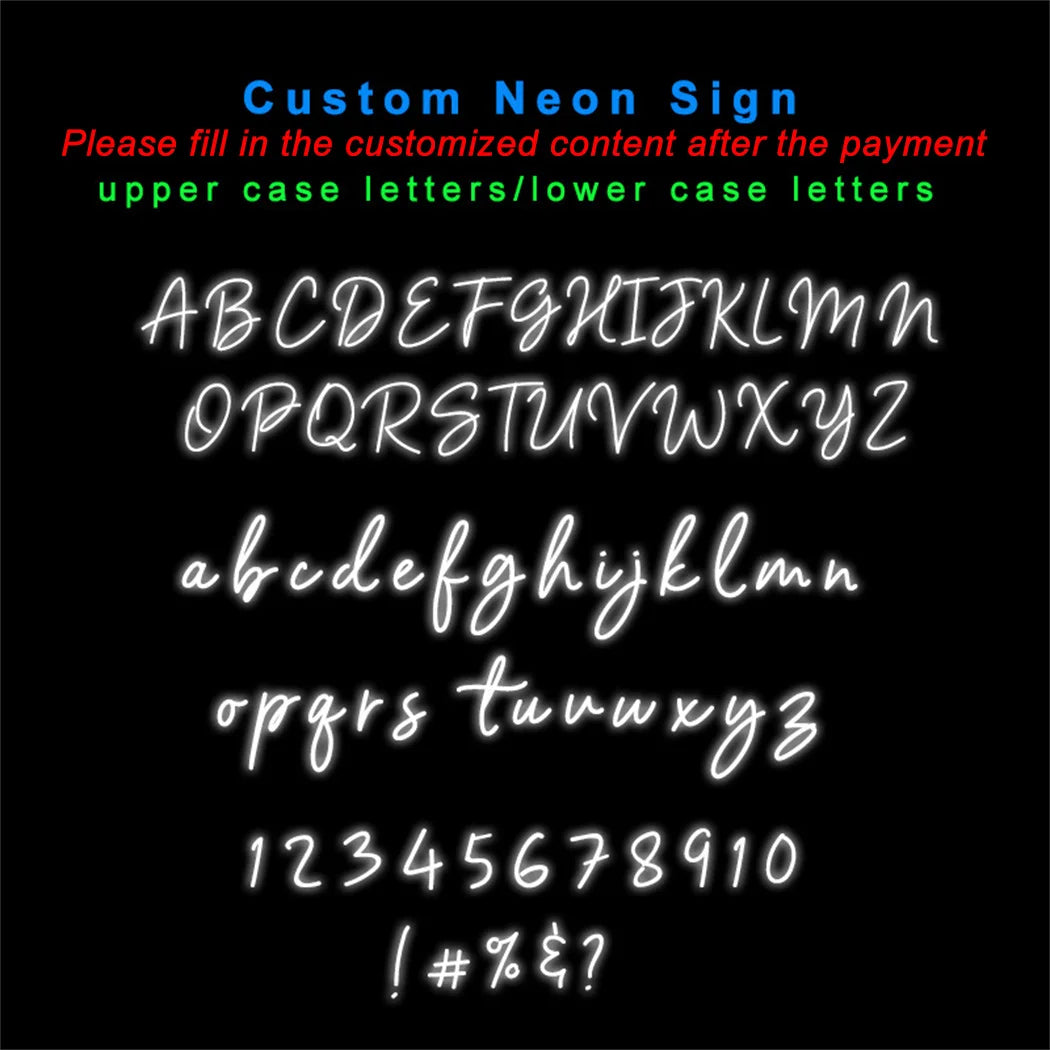 Custom Neon Sign – Personalized LED Name Light for Kids, Teens & Adults