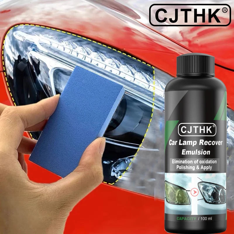 Car Headlight Restoration &amp; Polishing Kit – Scratch Remover, Oxidation Cleaner &amp; Maintenance Liquid