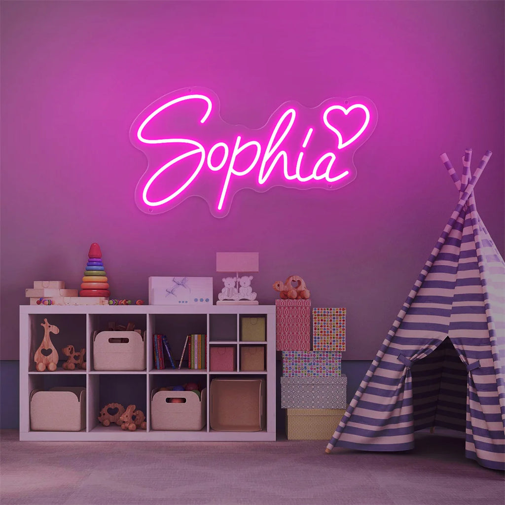 Custom Neon Sign – Personalized LED Name Light for Kids, Teens & Adults