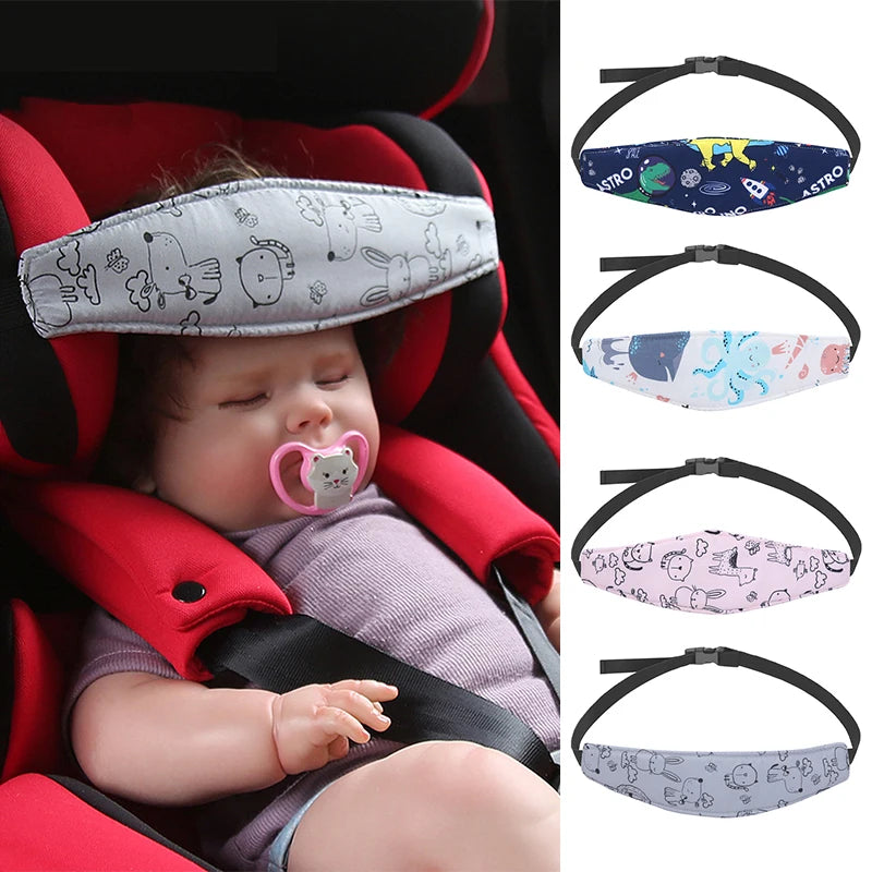 Baby Car Seat Head Support Strap – Adjustable Sleep Positioner for Infants &amp; Kids