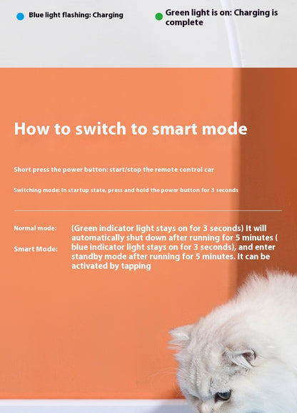 Smart Gravity Sensor Cat Toy Car – Electric Self-Running Chase Toy for Indoor Cats