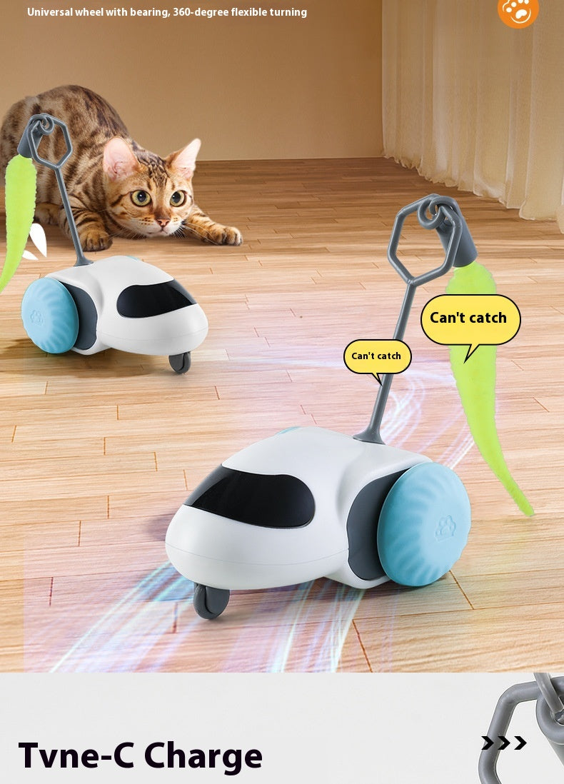 Smart Gravity Sensor Cat Toy Car – Electric Self-Running Chase Toy for Indoor Cats