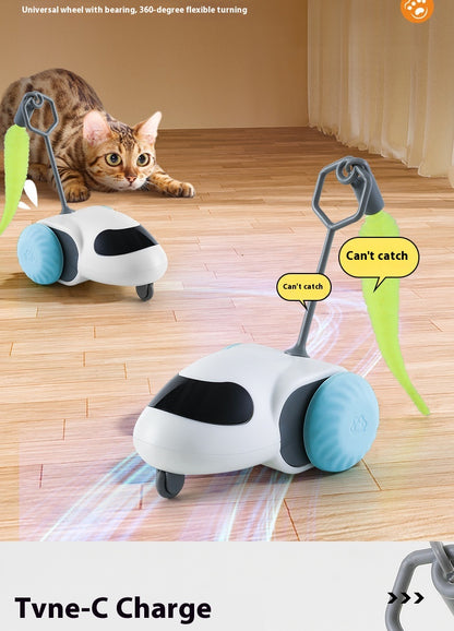 Smart Gravity Sensor Cat Toy Car – Electric Self-Running Chase Toy for Indoor Cats