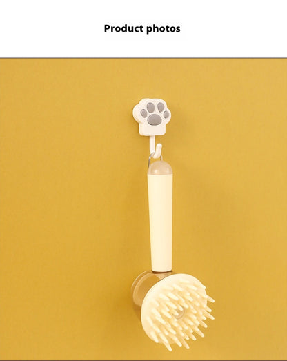 Silicone Pet Massage & Bath Brush – Gentle Grooming Tool for Cats & Dogs