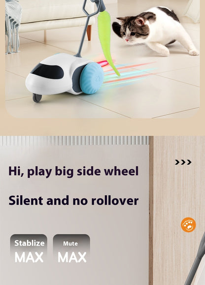 Smart Gravity Sensor Cat Toy Car – Electric Self-Running Chase Toy for Indoor Cats