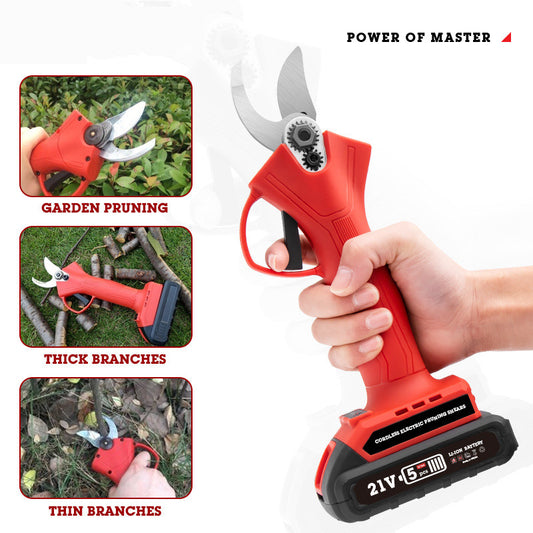 Rechargeable Electric Pruning Shears – Heavy-Duty Garden Branch Cutter