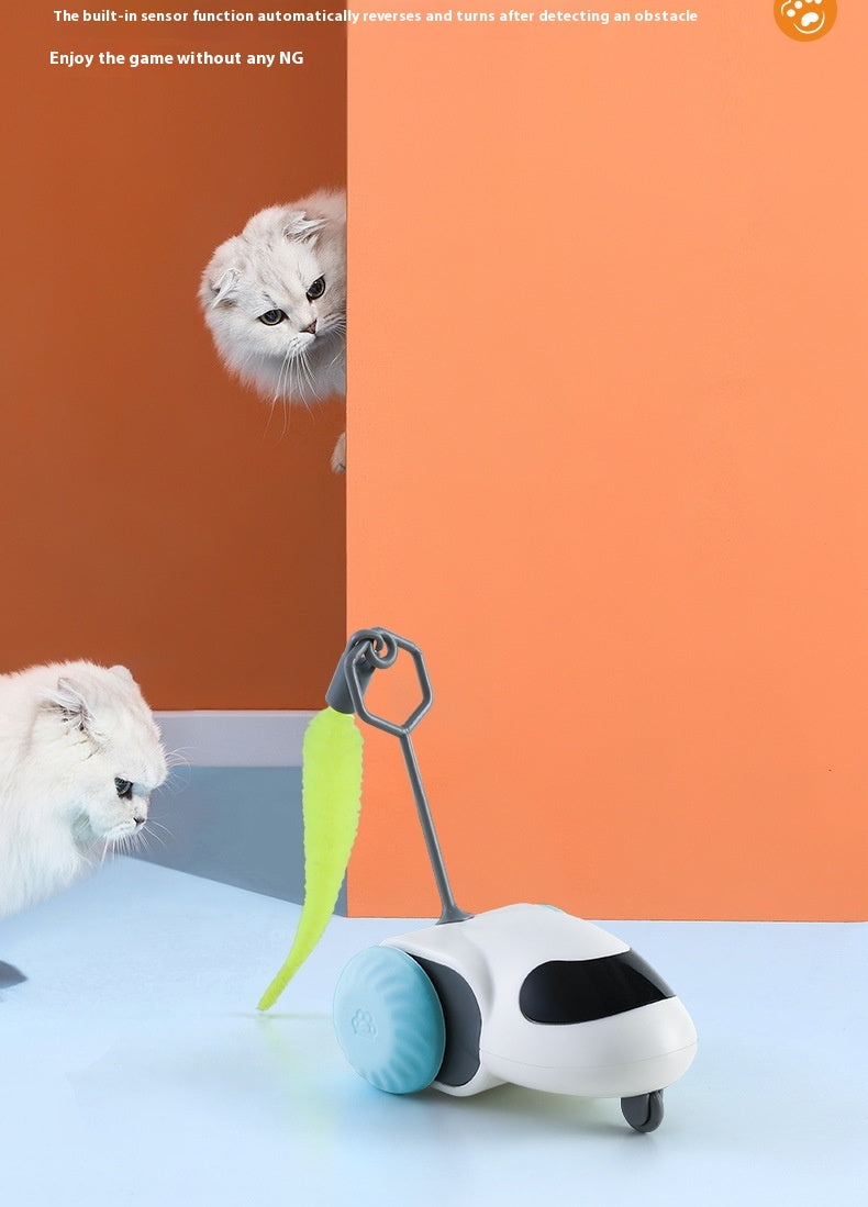 Smart Gravity Sensor Cat Toy Car – Electric Self-Running Chase Toy for Indoor Cats