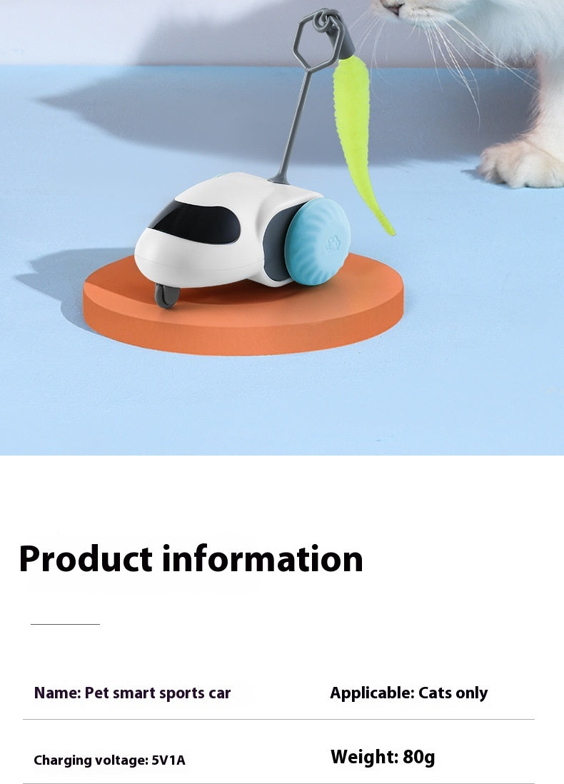 Smart Gravity Sensor Cat Toy Car – Electric Self-Running Chase Toy for Indoor Cats