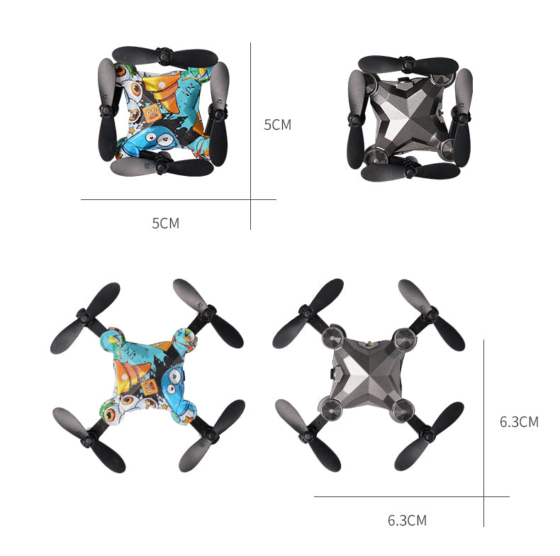Mini Folding Drone with Luggage-Style Storage Box – 4-Axis RC Drone Toy with Aerial Photography for Kids