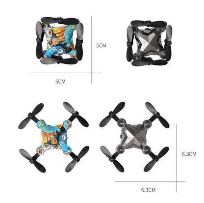 Mini Folding Drone with Luggage-Style Storage Box – 4-Axis RC Drone Toy with Aerial Photography for Kids