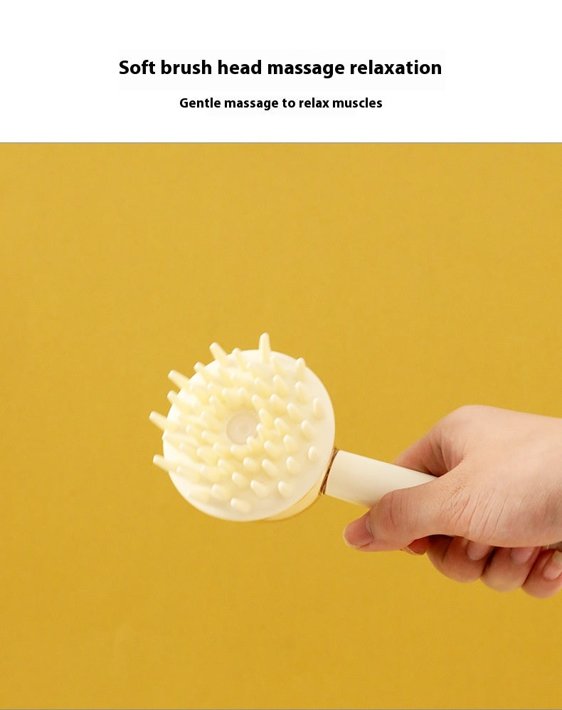 Silicone Pet Massage & Bath Brush – Gentle Grooming Tool for Cats & Dogs